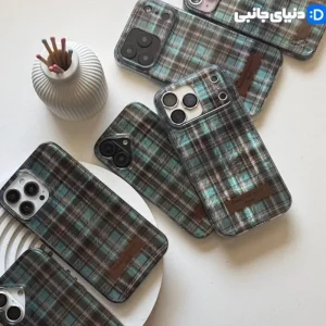 کاور ترند پینترستی تارتان آبی کد D1021 | دنیای جانبی