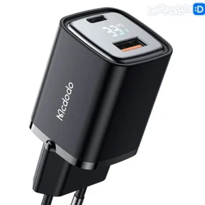 شارژر دیواری ۳۳ وات دو پورت مک دودو مدل CH-1701 کد TH1001 | دنیای جانبی